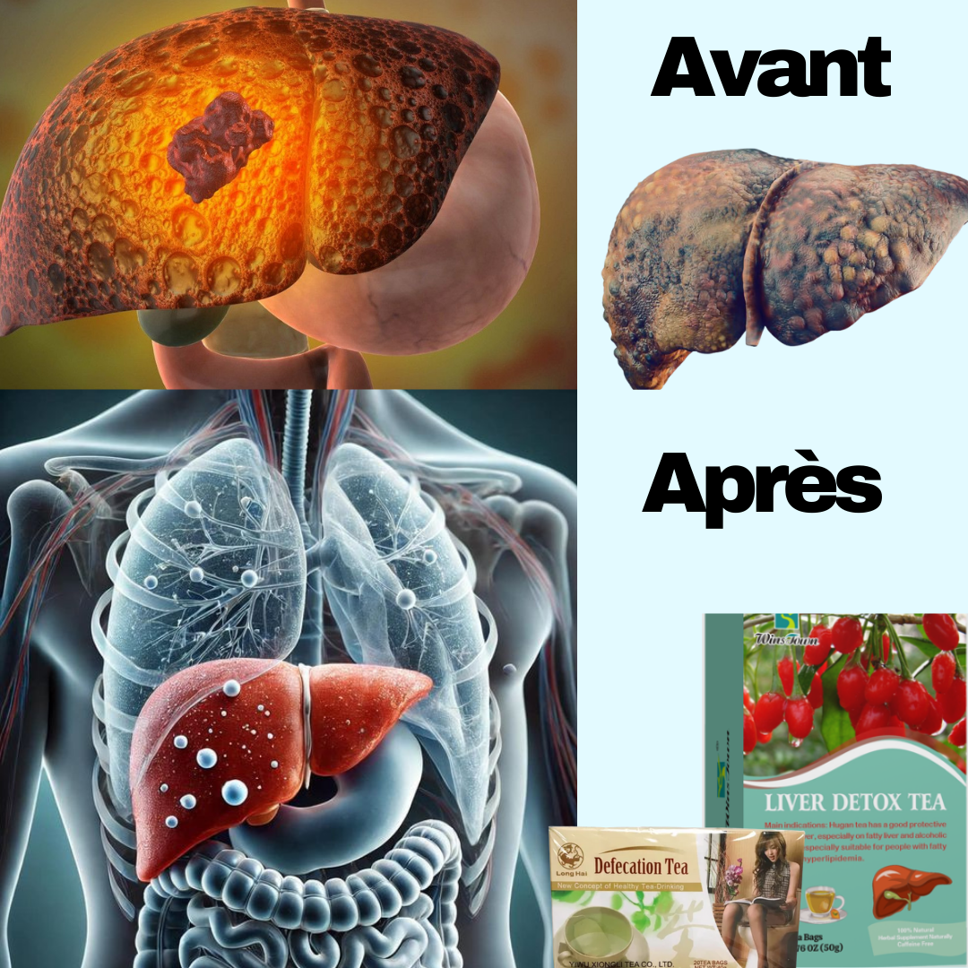 Nettoyez Votre Foie, avec un cartons de Thé bleu en quelque jours ✨Produit 100% naturel